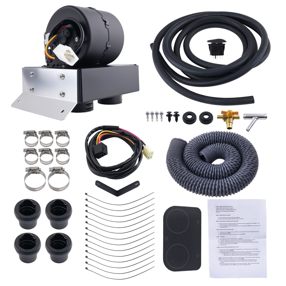 Cab Electric Heater Complete Kit compatible for Polaris RZR 900 2015-2020 SSHK126-00