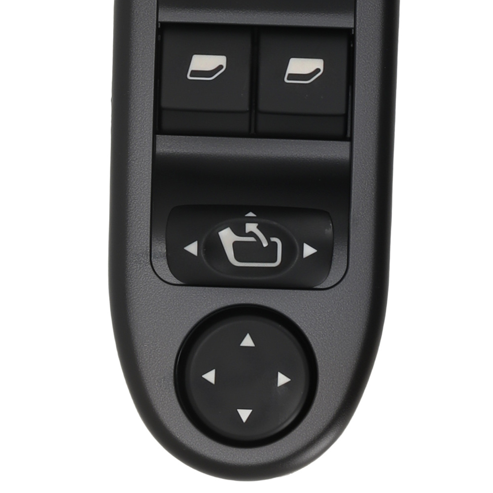 Alzacristalli Comando compatibile per Peugeot 307 Break SW CC 2001-2008 6554.KT Nero