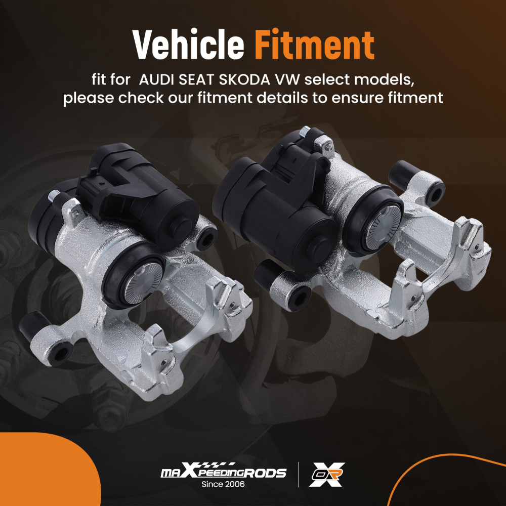 Pinza Freno Posteriore Sinistra+Destra compatibile per AUDI A3 8V7 8VF 16-2020 Q2 TT compatibile per VW GOLF