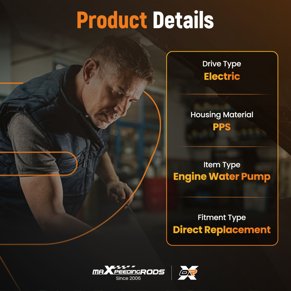 Coolant Water Pump Assembly compatible for Lexus CT200h 1.8L Hybrid 2011-2014 161A029015