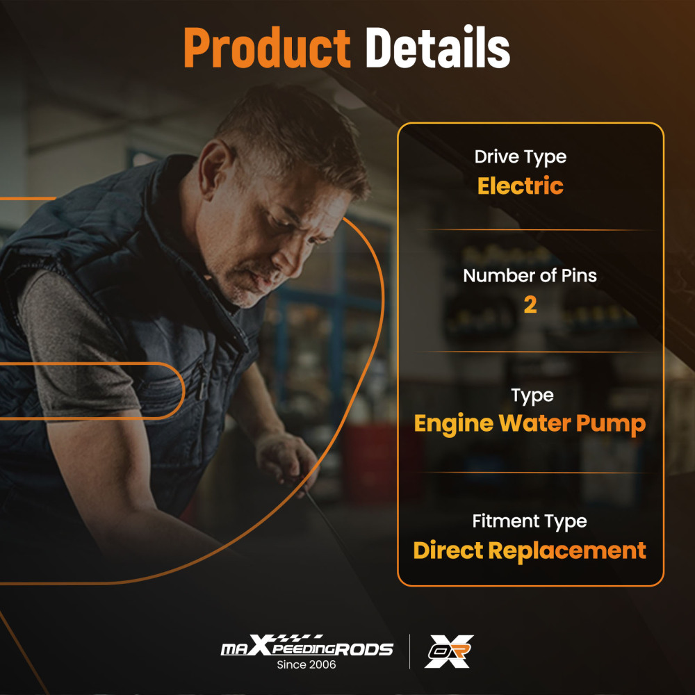 Auxiliary Water Pump compatible for Dodge Durango V6 V8 2004-2007 55056340AA 902063