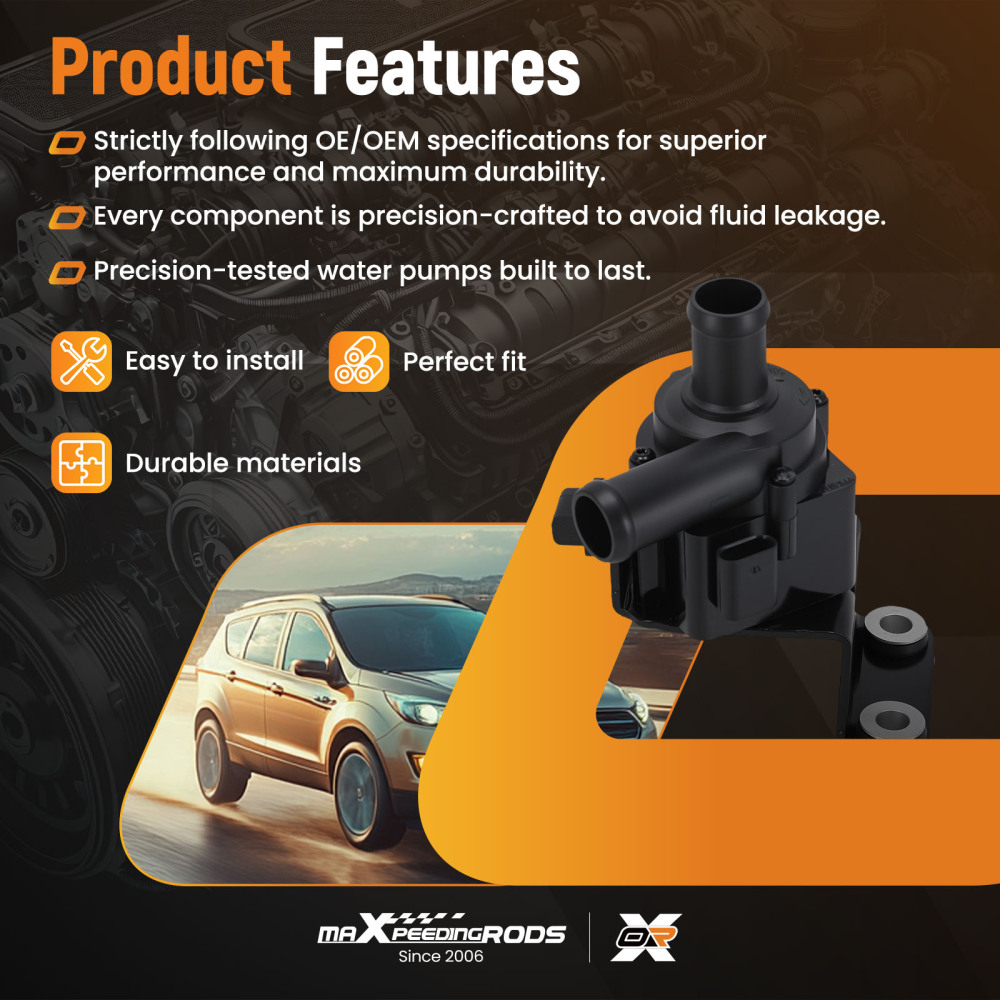 Coolant Pump Electric forFord Escape 2017-2019 Fusion 2014-2019 DS7G8C419CB