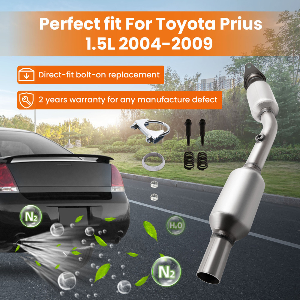 Front Exhaust Catalytic Converter compatible for Toyota Prius 1.5L 2004-2009 16337