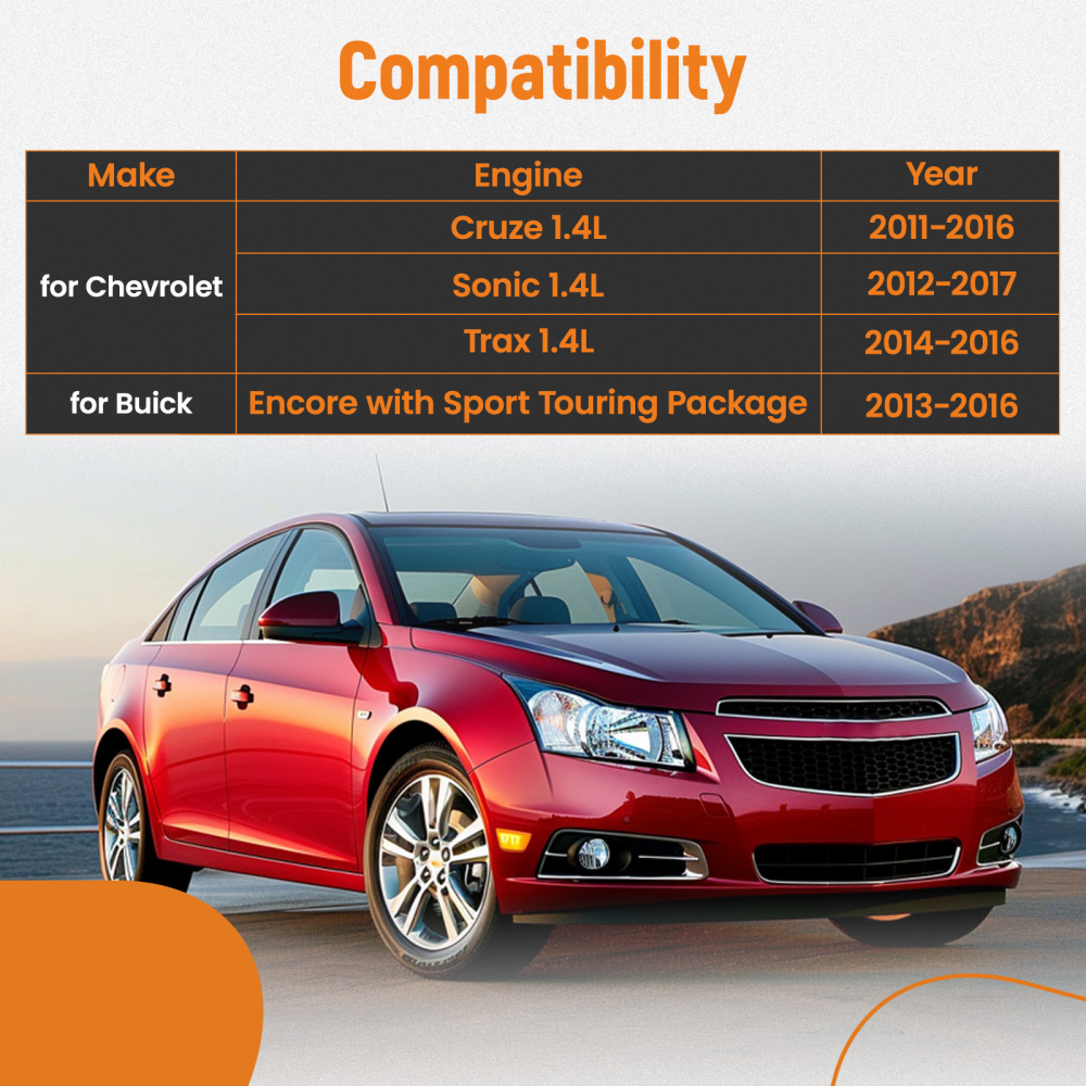 Front Exhaust Catalytic Converter compatible for Chevrolet Cruze 1.4L 2011 2012 2013 14 15