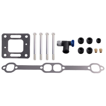 Marine Exhaust Manifold Kit compatible for Mercruiser 5.0L 5.7L 6.2L 305 350 377 V8