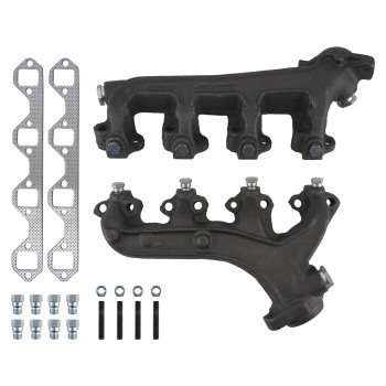 Left Right Exhaust ManifoldFor compatible for Ford Bronco Econoline Super Duty V8 5.8L 1996