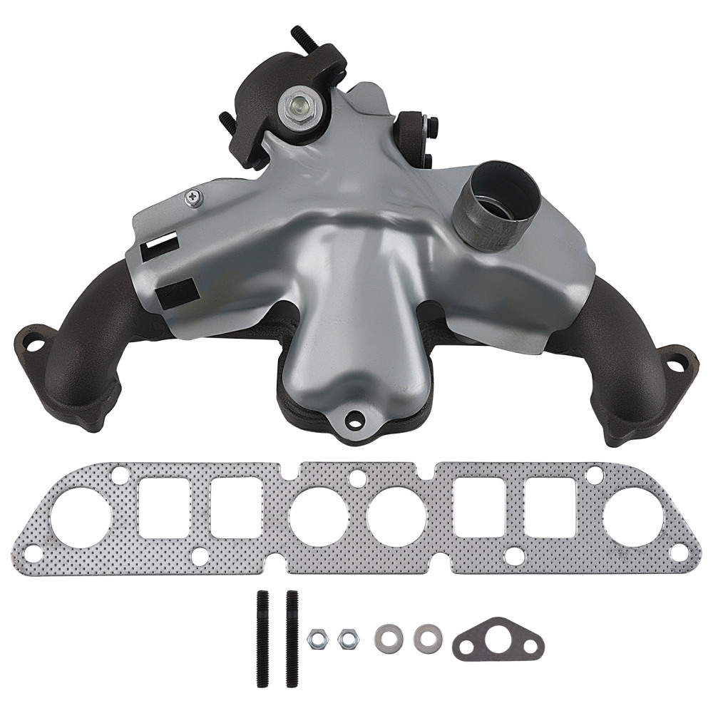 Cast Iron Exhaust Manifold compatible for Jeep Cherokee L4 2.5L 1984-2000 Gasket Included