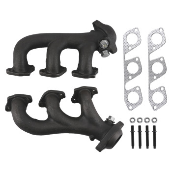 Cast Iron Exhaust Manifold compatible for Ford F150 E150 1999-2008 4.2L 4.6L 5.4L 674-555