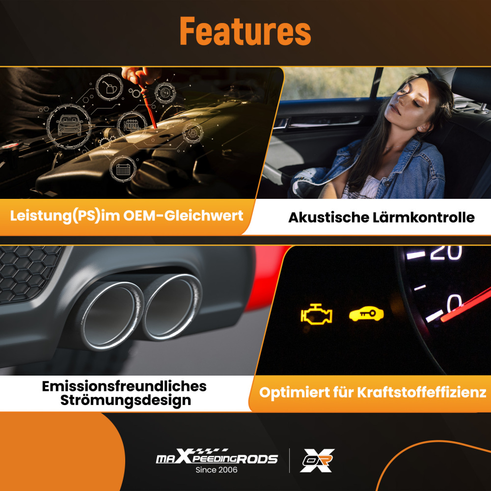 Compatible for BMW m57n Exhaust Manifold Iron E60 E61 E65 X5 2.5d 325d 330d 525d 530d