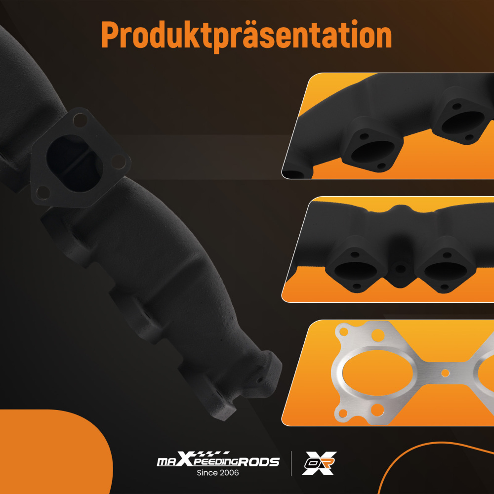 Compatible for BMW m57n Exhaust Manifold Iron E60 E61 E65 X5 2.5d 325d 330d 525d 530d