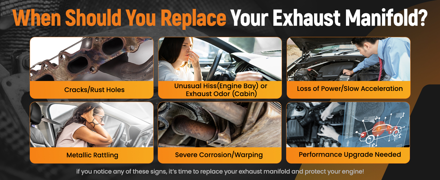 Compatible for BMW m57n Exhaust Manifold Iron E60 E61 E65 X5 2.5d 325d 330d 525d 530d