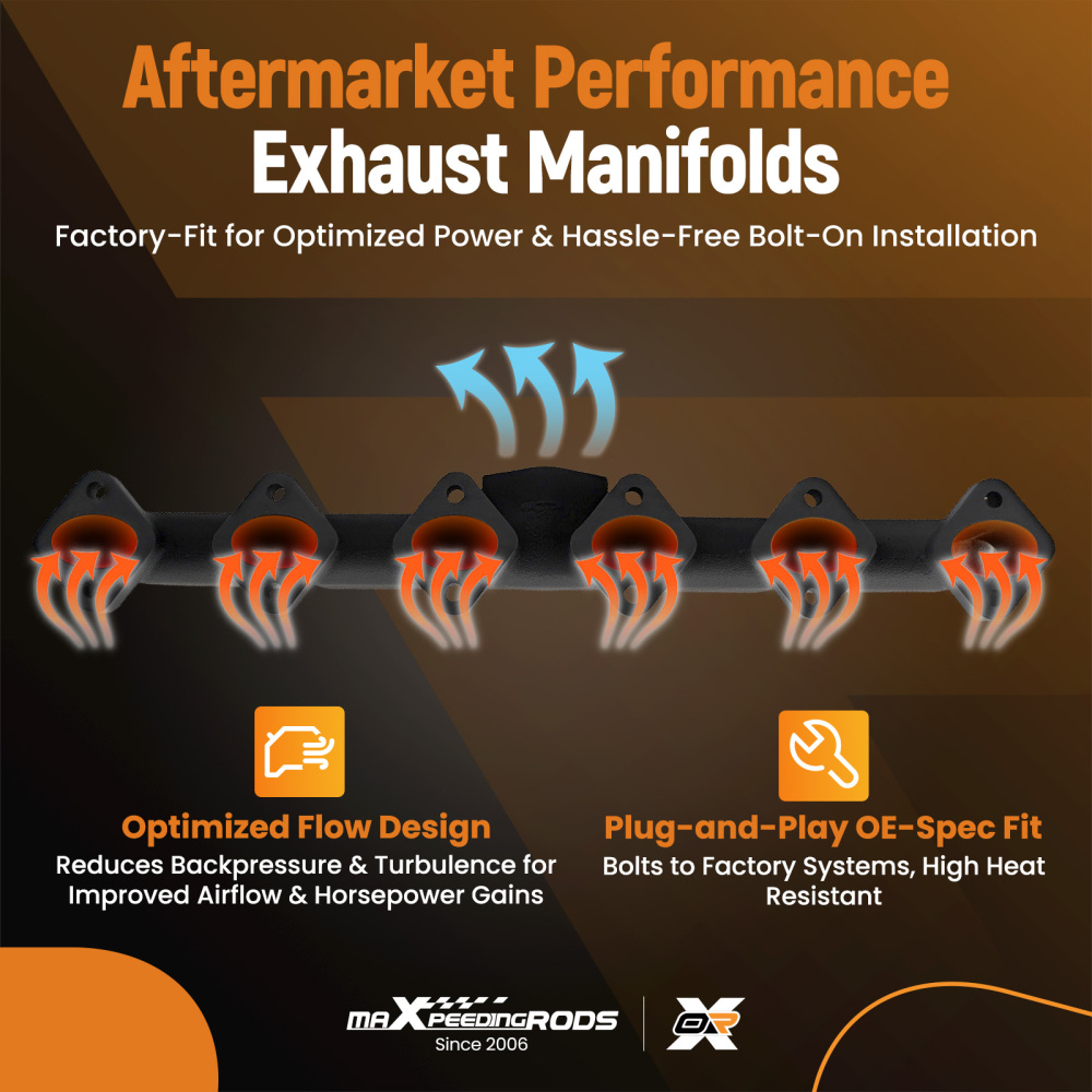 Compatible for BMW m57n Exhaust Manifold Iron E60 E61 E65 X5 2.5d 325d 330d 525d 530d