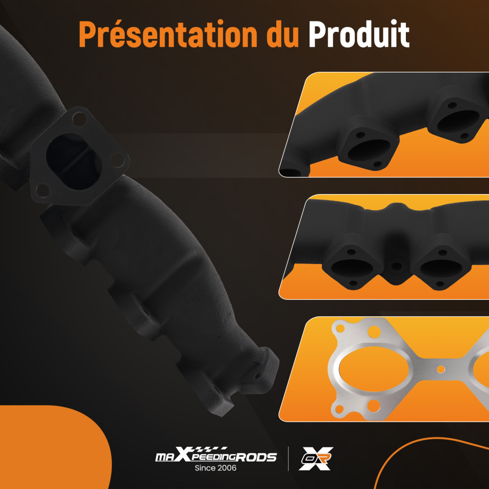 Compatible for BMW m57n Exhaust Manifold Iron E60 E61 E65 X5 2.5d 325d 330d 525d 530d