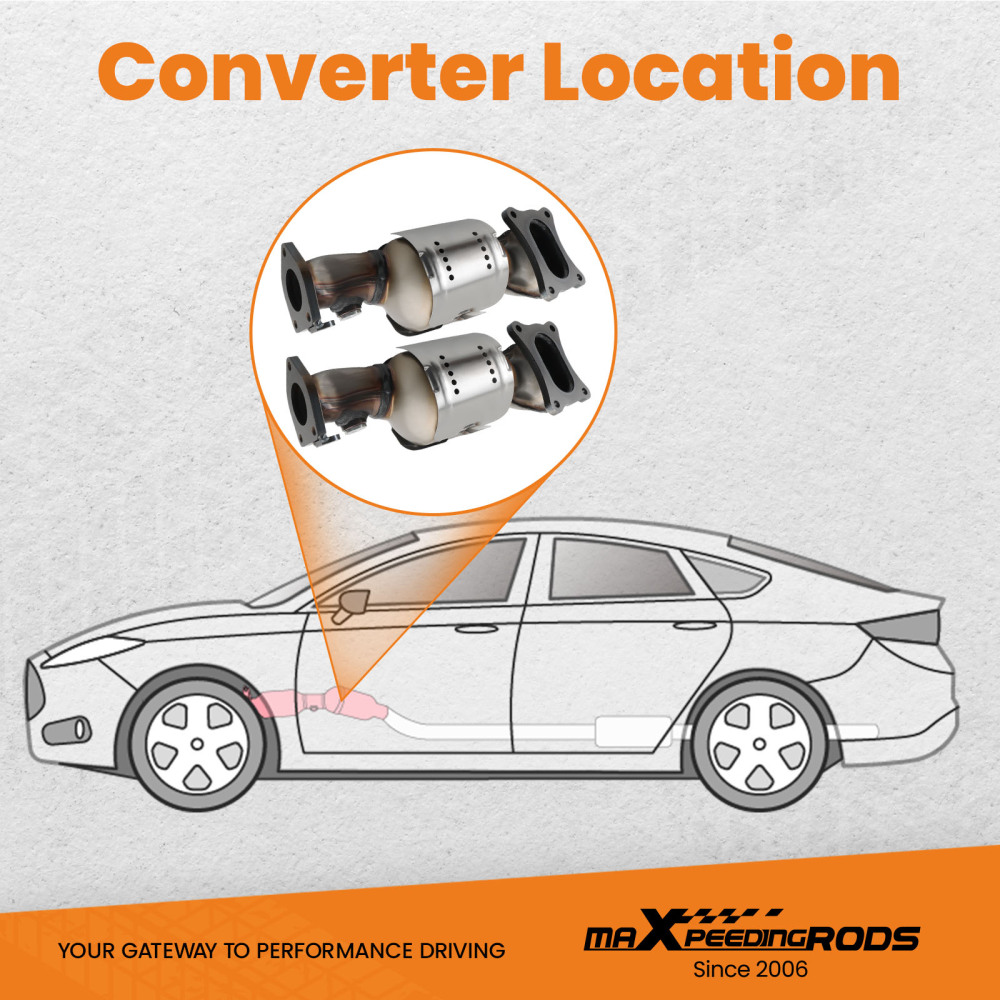 Catalytic Converter Front LeftRight compatible for Acura ZDX 3.7L 2010 2011 2012 2013