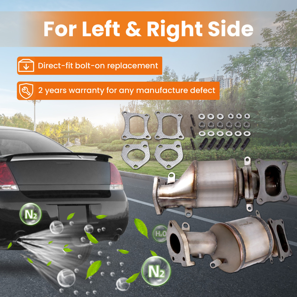 Catalytic Converter Front Left Right compatible for Acura TL 3.5L3.7L 2009-2014 BANK 1and BANK 2