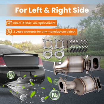 Catalytic Converter Front Left Right compatible for Acura TL 3.5L3.7L 2009-2014 BANK 1and BANK 2