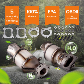 Catalytic Converter Front Left Right compatible for Acura TL 3.5L3.7L 2009-2014 BANK 1and BANK 2