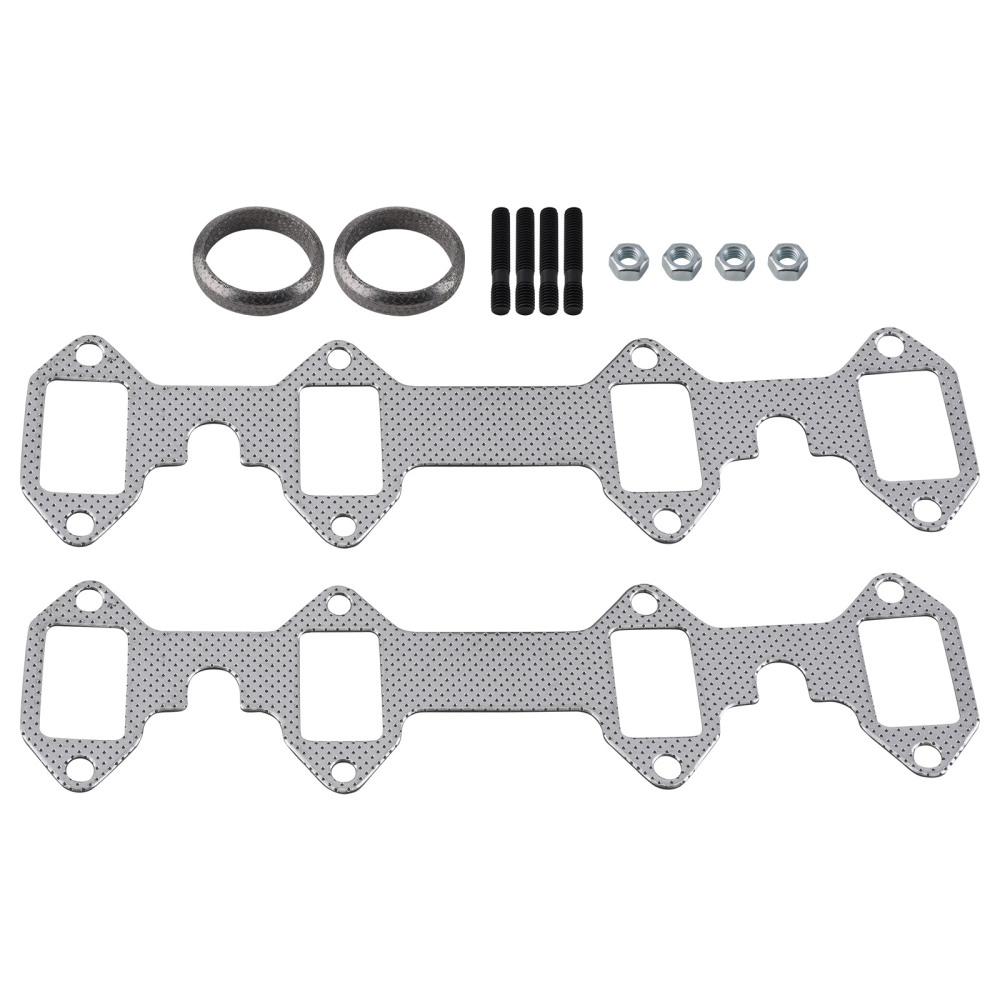 Pair Exhaust Manifold compatible for Ford Truck F100 F150 F250 F350 5.8L 6.4L 1965-76