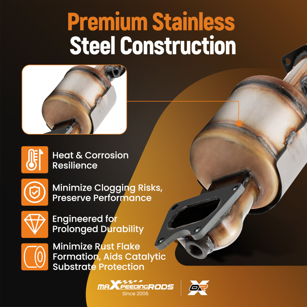 Manifold Catalytic Converter Front Left compatible for Honda Pilot 3.5L Accord 3.0L 03-07