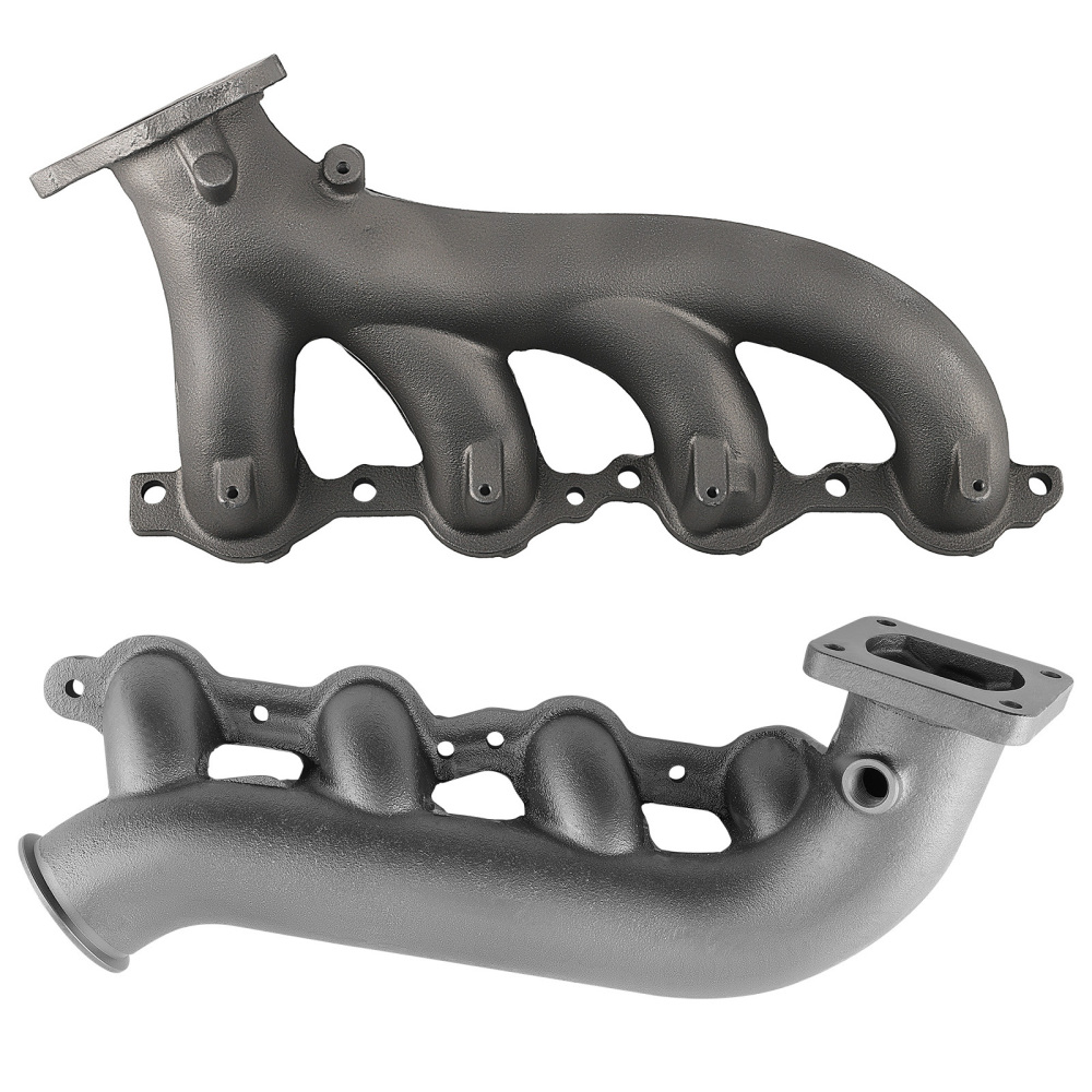 2 Set Cast Iron Turbo Exhaust Manifold LH RH compatible for Chevy Silverado 4.8 6.0 V8