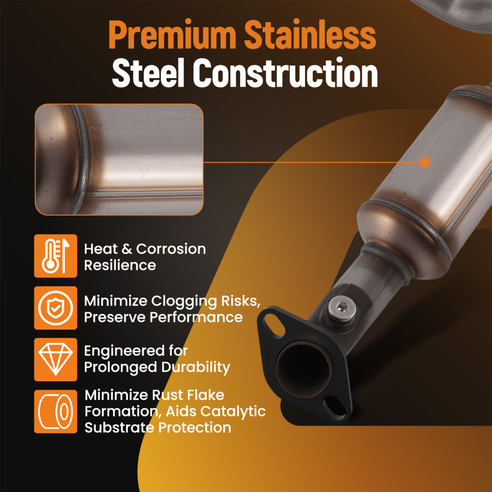 600CPSI Catalytic Converter Rear compatible for Toyota Tacoma 4.0L 2005-2015 EPA Certified