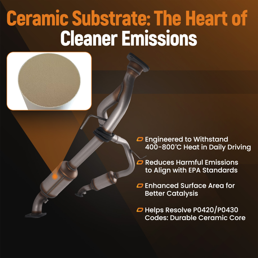 600CPSI Catalytic Converter Rear compatible for Toyota Tacoma 4.0L 2005-2015 EPA Certified