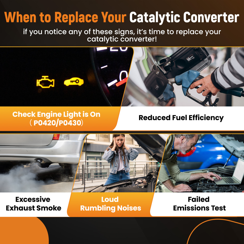 600CPSI Catalytic Converter Rear compatible for Toyota Tacoma 4.0L 2005-2015 EPA Certified