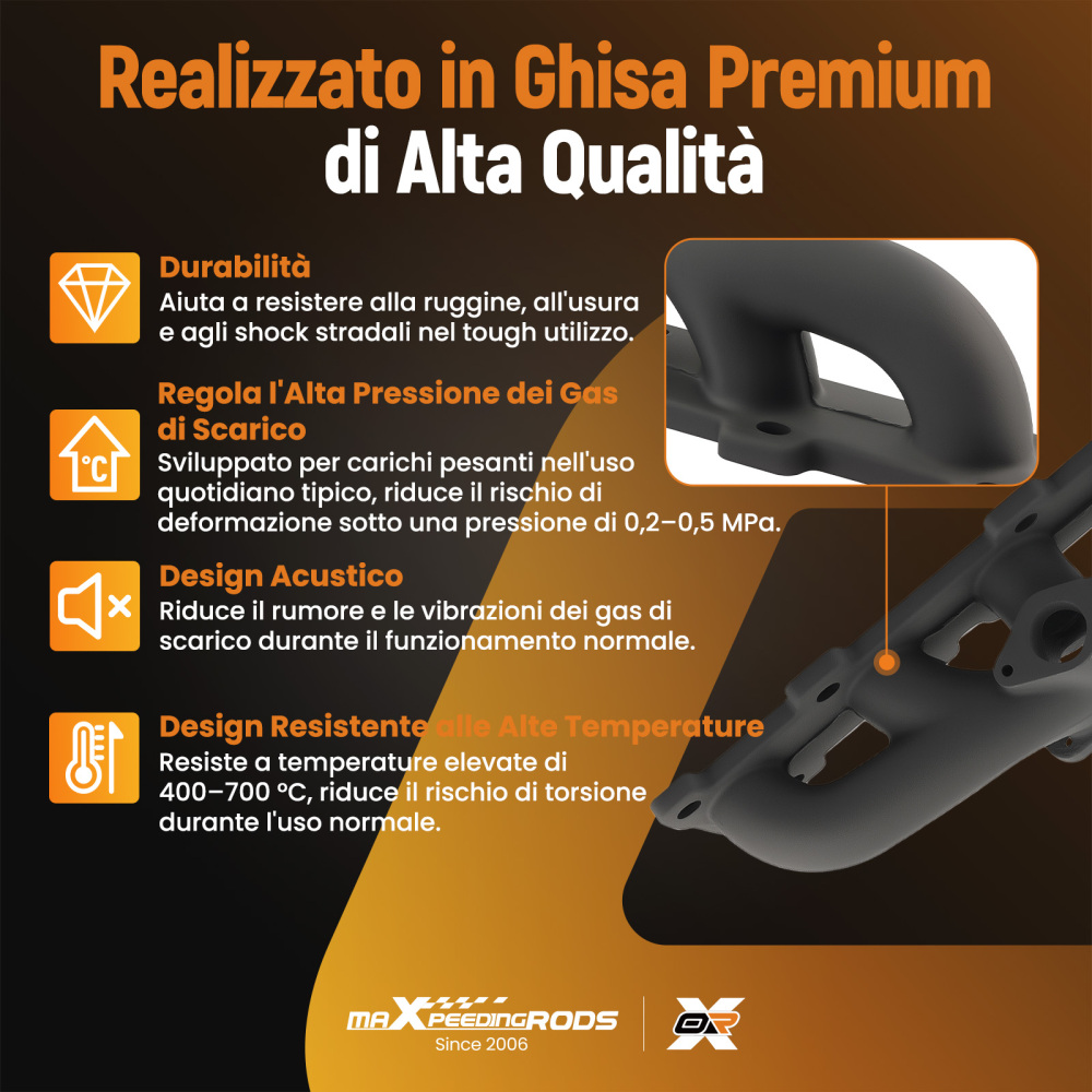 Kit collettore turbo T3 compatibile per Nissan Patrol Safari Y60 GR 4.2L 4.5L TB42 TB45 TD42