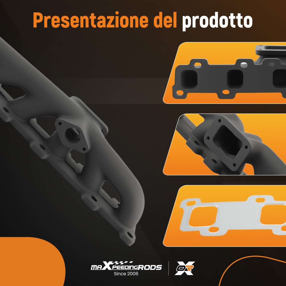 Kit collettore turbo T3 compatibile per Nissan Patrol Safari Y60 GR 4.2L 4.5L TB42 TB45 TD42