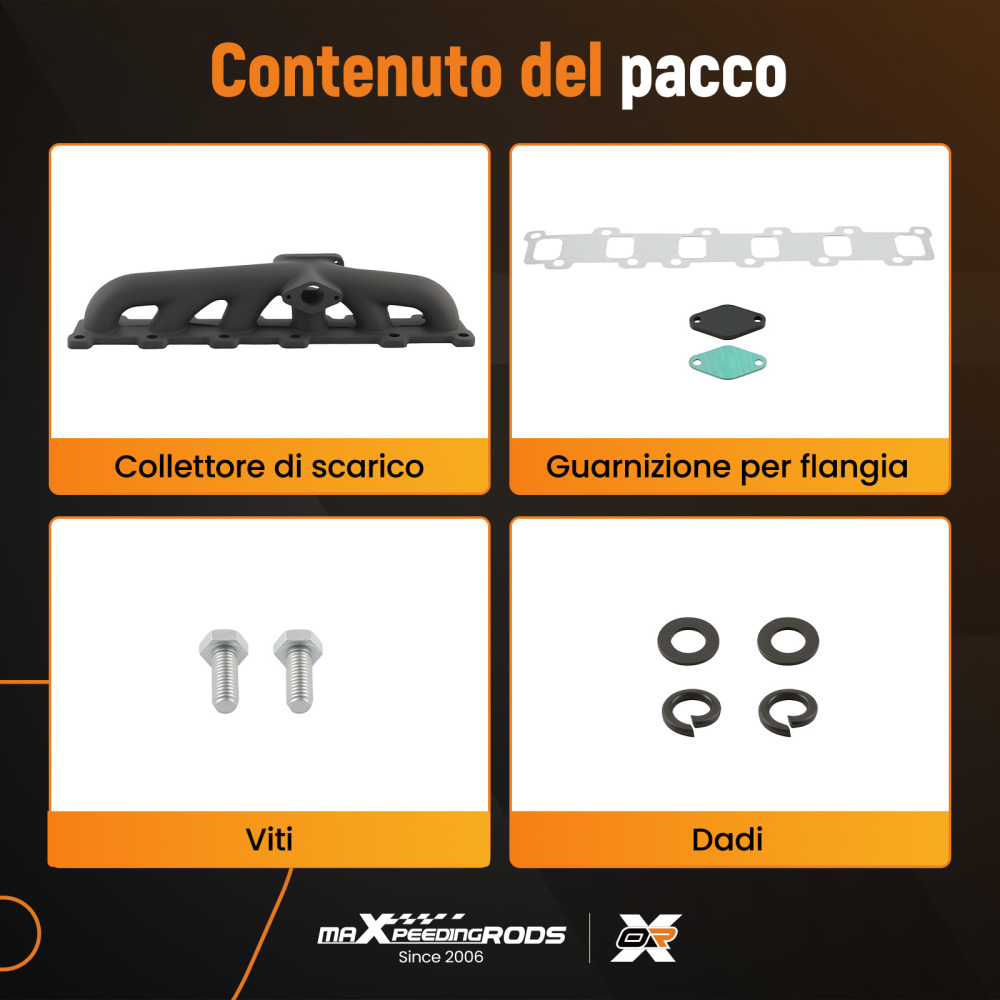 Kit collettore turbo T3 compatibile per Nissan Patrol Safari Y60 GR 4.2L 4.5L TB42 TB45 TD42