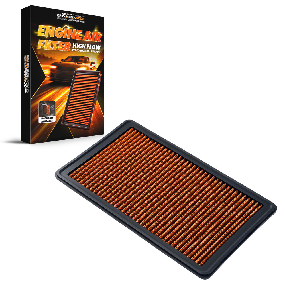 Engine Air Filter compatible for Ford Explorer Sport 3.5L 2013-2017 Washable Orange