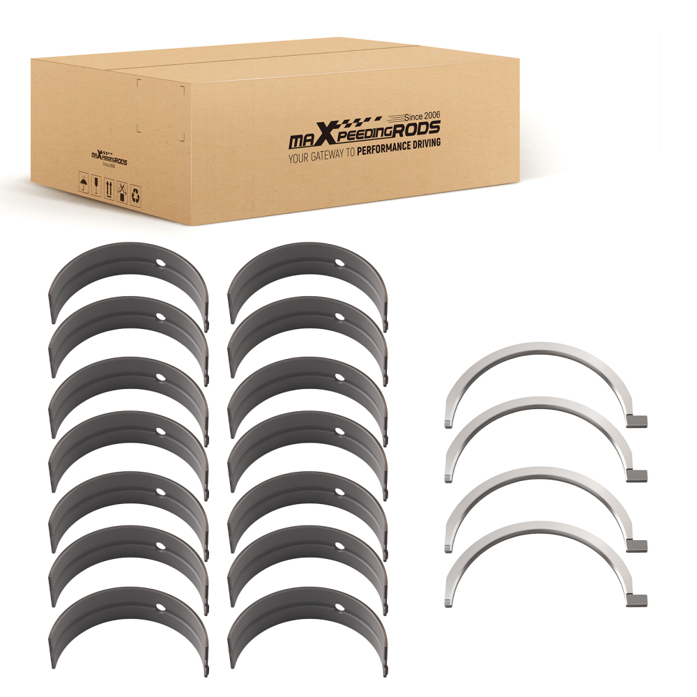 Bearing Kit compatible for Cummins ISX15 5406110 Main Crankshaft Rod Thrust Washer Direct