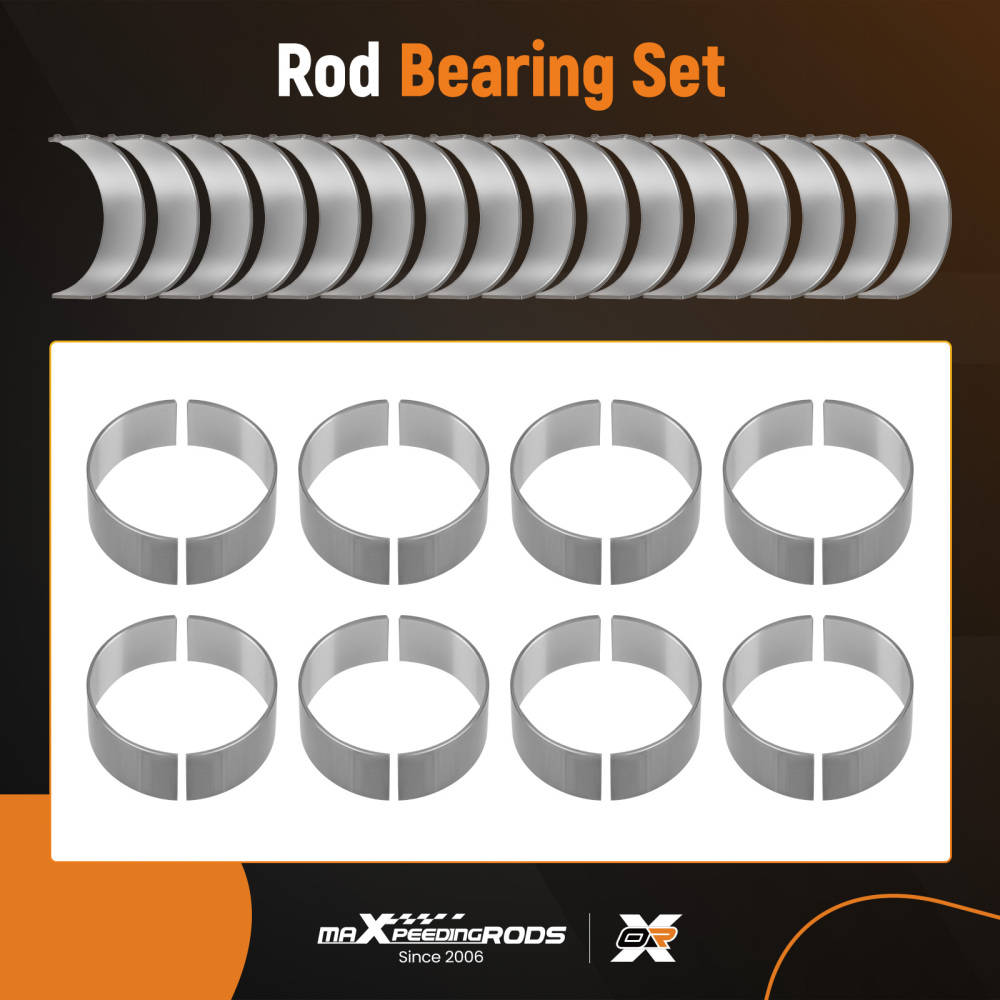 Engine Bearing Set compatible for Chevy LS LQ4 LQ9 4.8L 5.3L 5.7L 1997+ BC409J