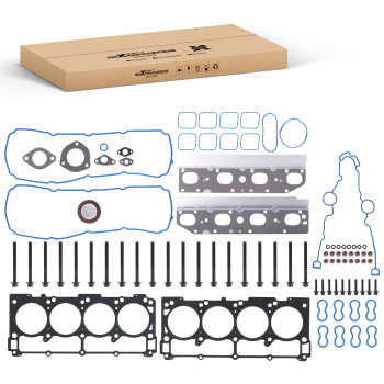 5.7L Full Cylinder Gasket Set w/ Head Bolt For 05-20 compatible for Dodge Ram Chrysler 300 compatible for Jeep