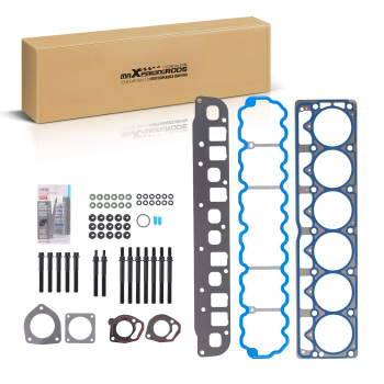 Head Gasket Set Bolts For 1996-1998 compatible for Jeep Grand Cherokee Wrangler 4.0L S