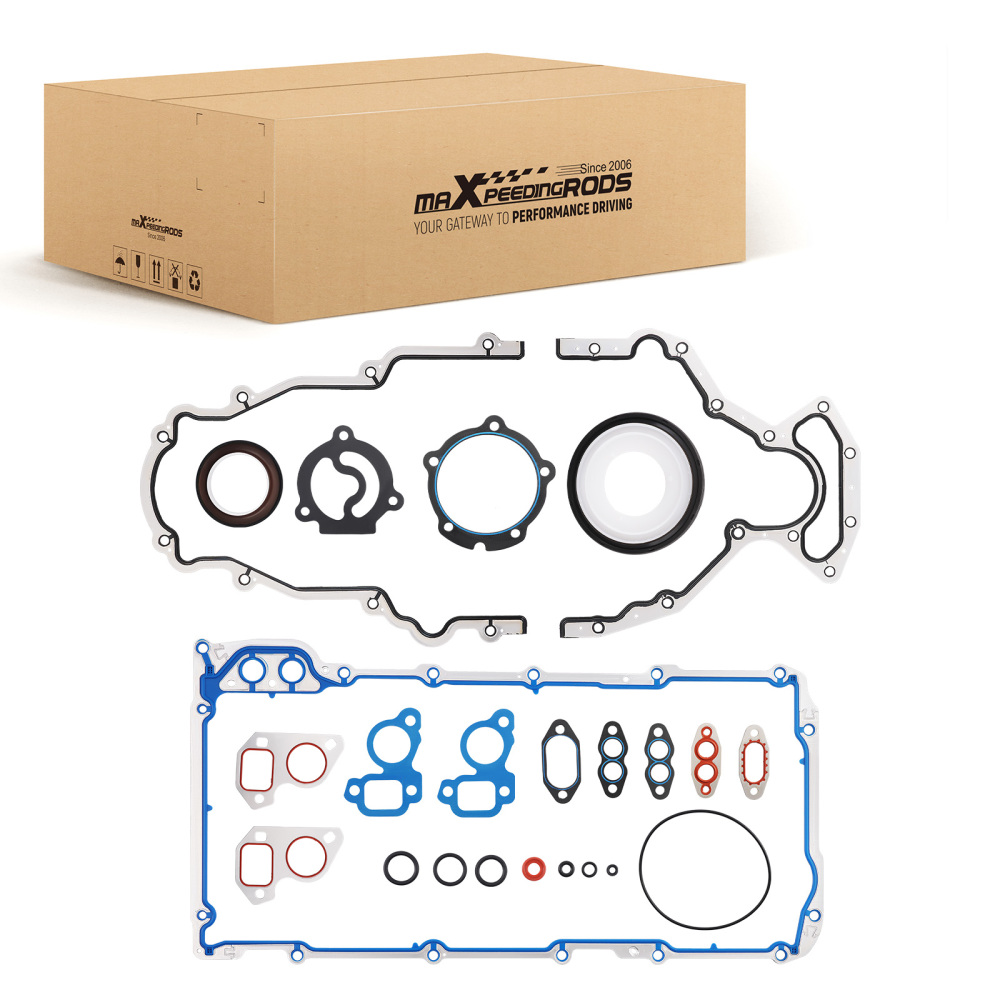 Lower Gasket Set For 97-20 compatible for Chevrolet Buick Cadillac GM 4.8 5.3 6.0L 6.2L V8 OHV