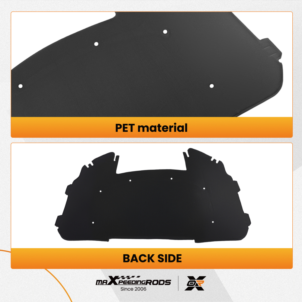 Black Mat Front Hood Sound Insulation Pad Heat Cotton compatible for BMW E90 E91 E92 E93