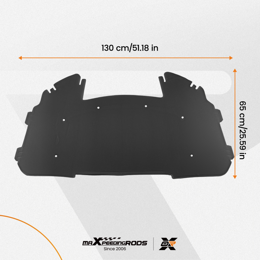 Black Mat Front Hood Sound Insulation Pad Heat Cotton compatible for BMW E90 E91 E92 E93
