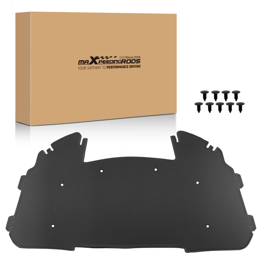 Black Mat Front Hood Sound Insulation Pad Heat Cotton compatible for BMW E90 E91 E92 E93