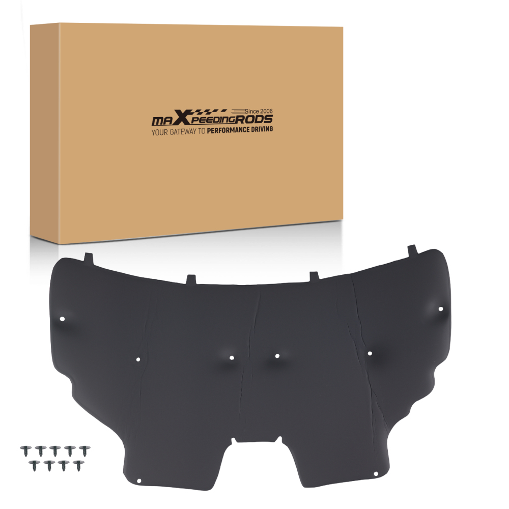 Cofano Isolamento PET compatibile per Ford Fiesta CB1 CCN 2008-2017 1515271 Nero