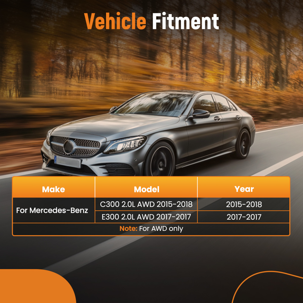 Pair of Engine Motor Mount LeftRight compatible for Mercedes-Benz C300 E300 2015-2018