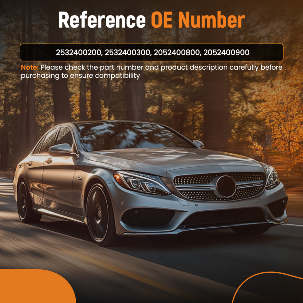 Pair of Engine Motor Mount LeftRight compatible for Mercedes-Benz C300 E300 2015-2018