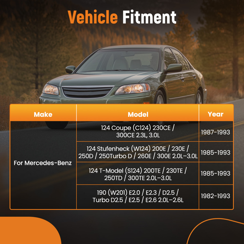 2 supporti motore idraulici compatibile per Mercedes Classe E Cabriolet W124 A124 S124 C124