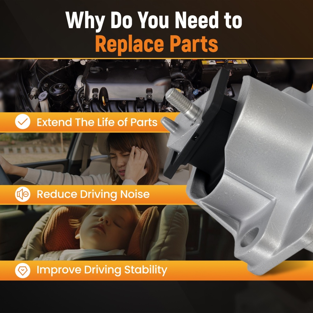 Engine Motor Mount compatible for Jaguar XE 2.0L X760 2015 - 2024 Engine Mounting T4N37216