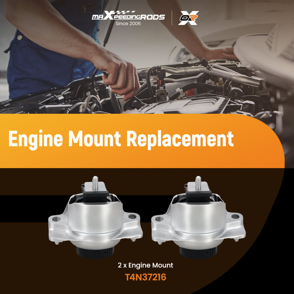 2PCS Engine Motor Mount compatible for Jaguar XE 2.0L X760 2015- F-pace X761 2016- T4N37216