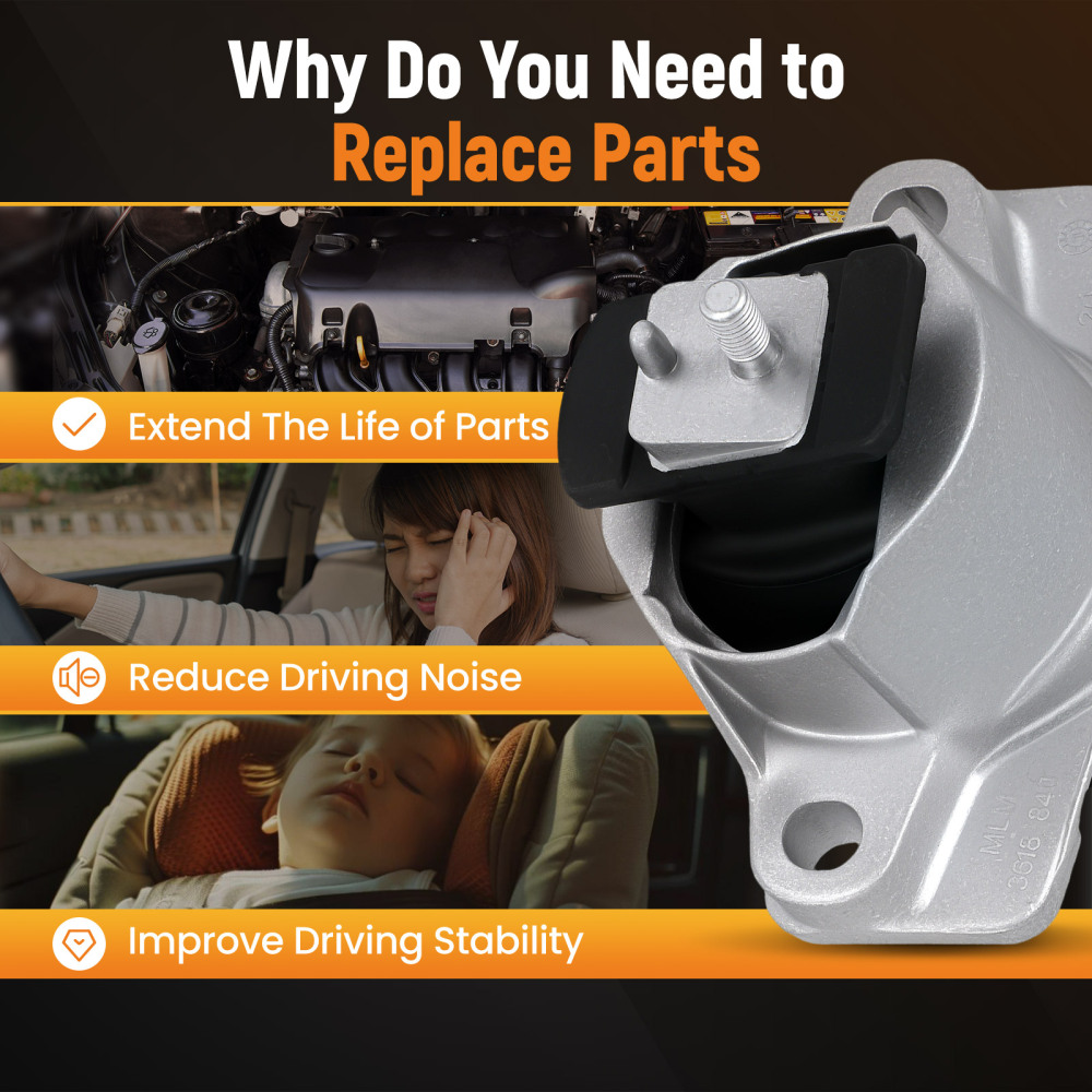 Supporto motore anteriore 2 pezzi compatibile per Jaguar XE 2015-2024 X760 F-pace T4N37216