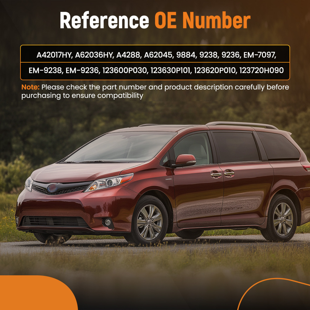 EngineTorque Strut Mount Set 4PCS. Compatible for Toyota Sienna 3.5L 2011-2014 For Auto.