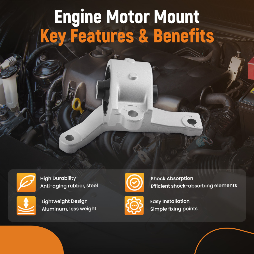 Engine Support Mount Package compatible for Acura MDX V6 07-09 50830-SDA-A02 Front Rear