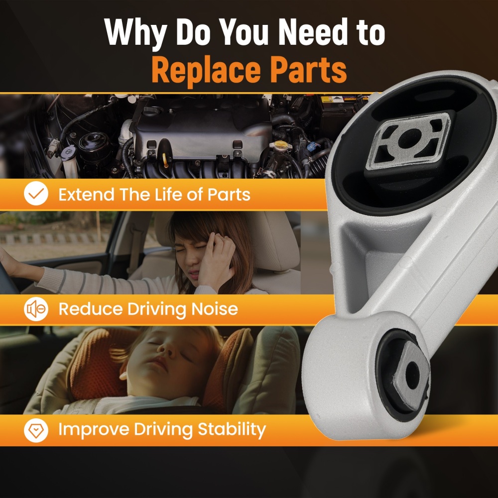 Supporto Motore Scatola Cambio Posteriore compatibile per Ford Transit Connect 1.8 Diesel