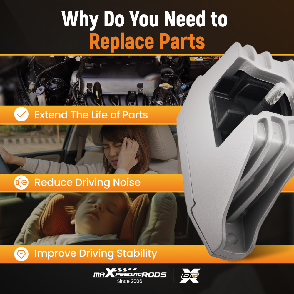 Engine Motor MountsTrans Mount 3PCS Set compatible for Hyundai Elantra 2.0L 2017-2018